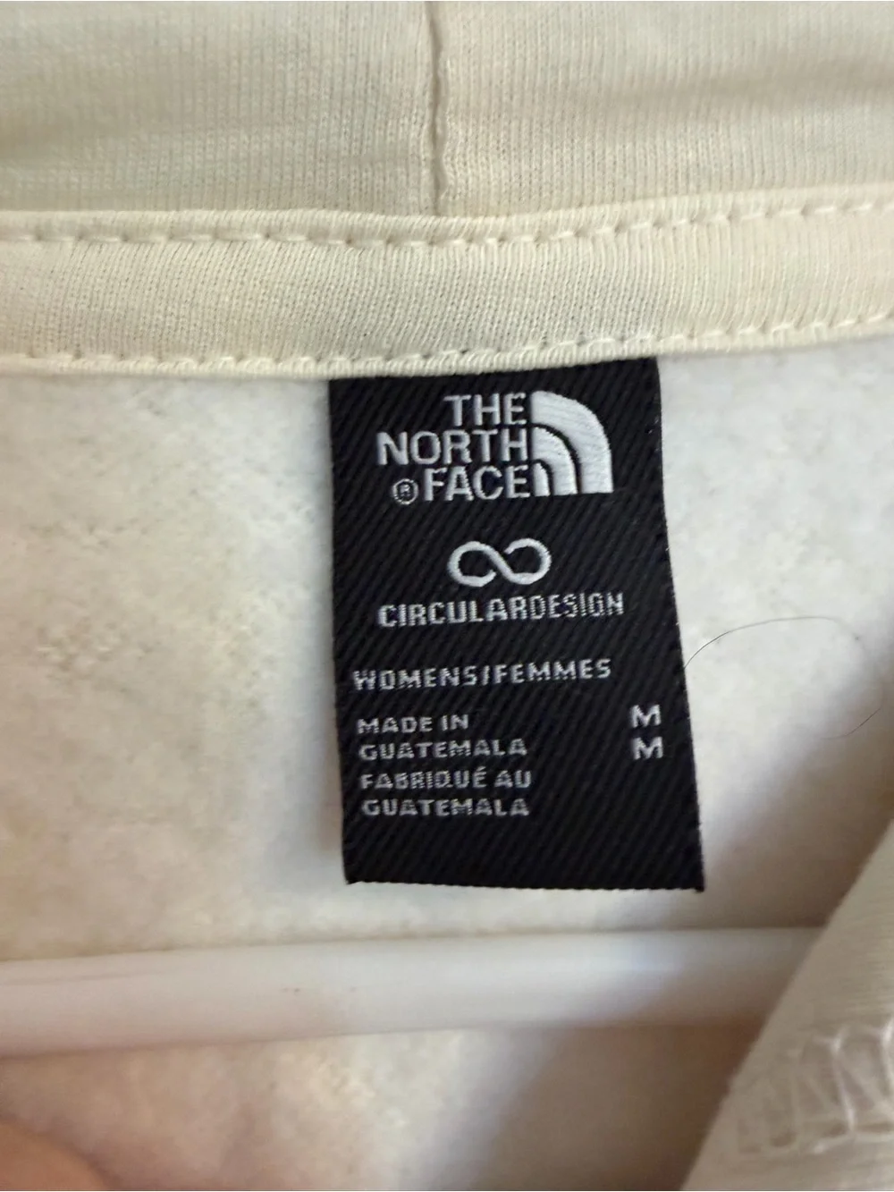 The North Face Men’s Cream Hoodie with Logo
